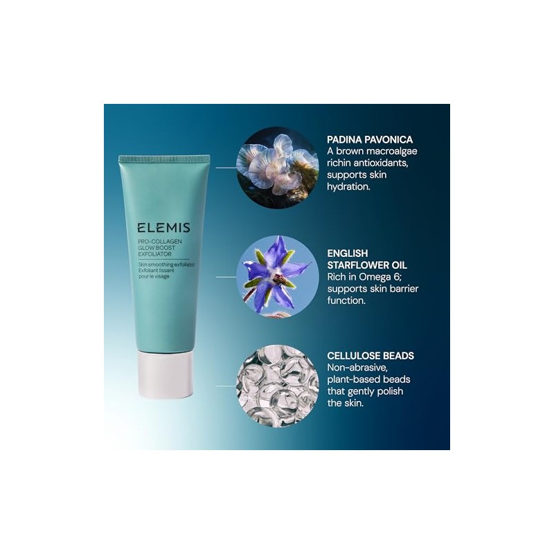 ELEMIS Pro-Collagen Glow Boost Exfoliator 100ml – Gentle Physical Facial
