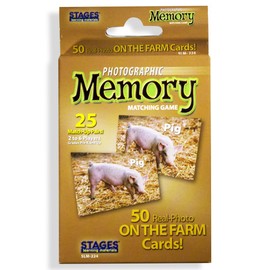 Stages Learning Materials Picture Memory On The Farm Card Real Photo Concentration Game Memory Game