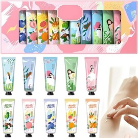 LUHI Hand Cream Trabajo,10PCS Crema de Manos Hidratante,Serie de cremas hidratantes y nutritivas de uso diario,Crema de manos,Con aroma a hierbas,Unis