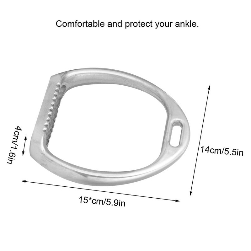 Cyrank Pair of Lightweight Aluminium Stirrups for Equestrian