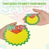 Starburst Sign for Retail Store Small 500pcs Yellow