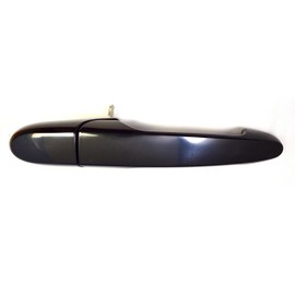 PT Auto Warehouse GM-3312S-RRK - Outside Exterior Outer Door Handle, Smooth Black - Passenger Side Rear