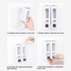 Shampoo Dispenser for Shower Pump Wall Mounted, Refillable Shampoo and