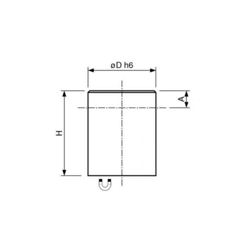 Alnico Bar Hook Ø 20 x 25 mm, Steel, H6