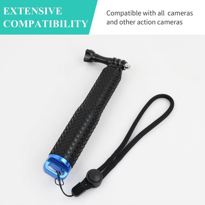 Waterproof Extendable Selfie Stick, Pole Handle Monopod, 19-49 cm Telescopic