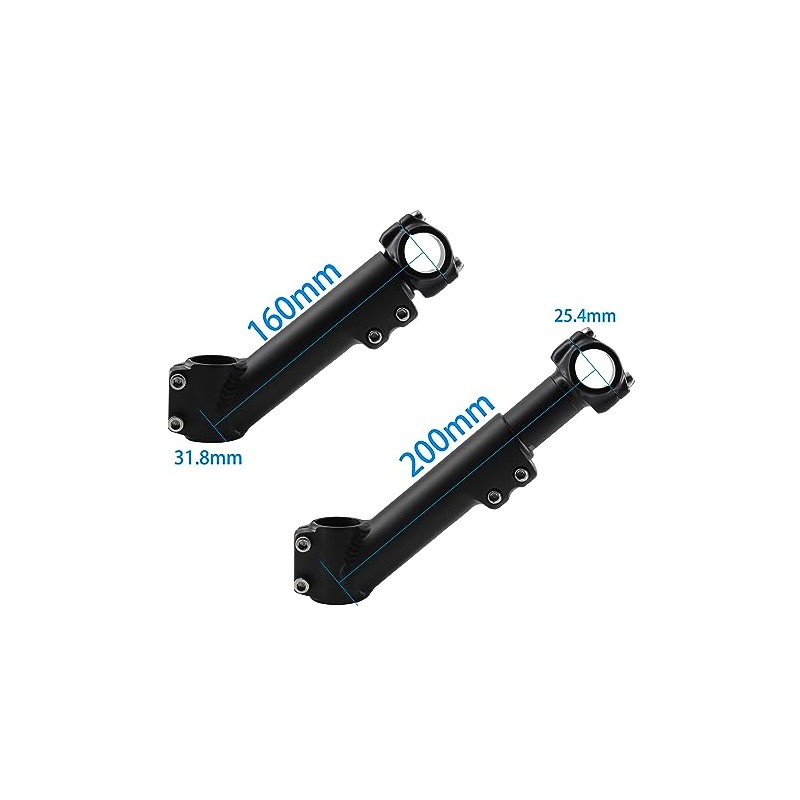 WEERAS Extendable Stems, 160mm-200mm Riser Stem for Normal Handlebars and