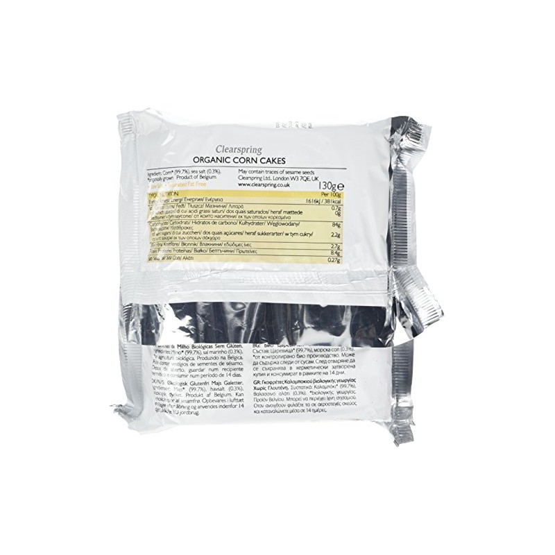 Clearspring Organic Corn Cakes - Lightly Salted