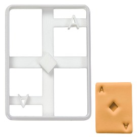 Poker Card Chequered Ace Cookie Cutter 1 Piece Ideal for the DIY Las Vegas Casino Theme Party Bakerlogy