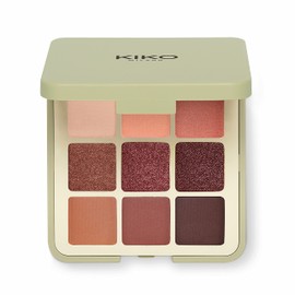 KIKO Milano KIKO Milano Green Me Eyeshadow Palette 102, Palette With 9 Multi-Finish Eyeshadows: Matte, Pearly And Metallic