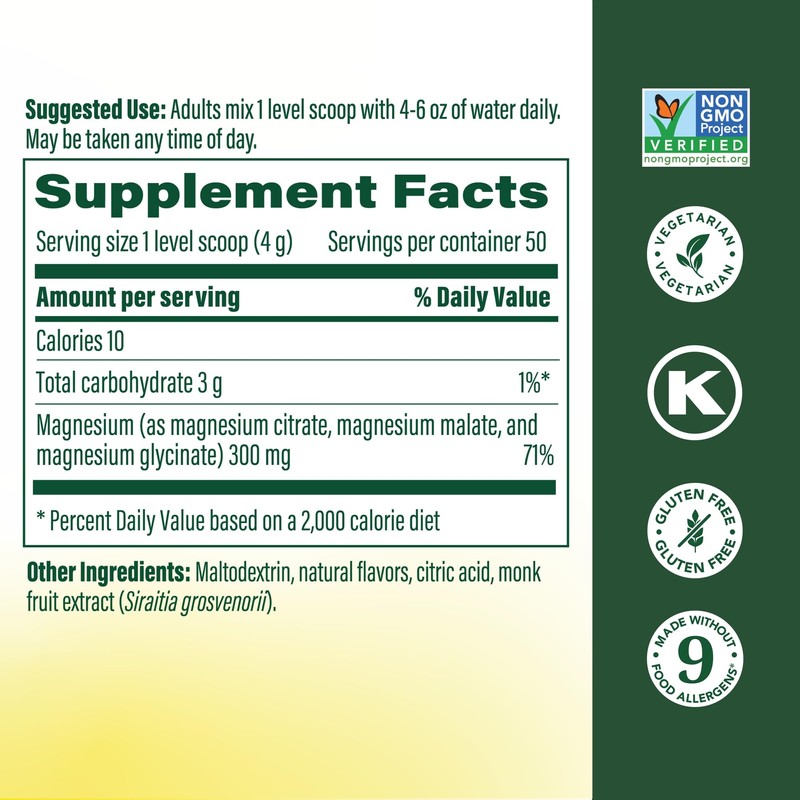 Megafood Relax + Calm Magnesium Powder - Highly Absorbable Magnesium