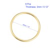 Unifizz Zinc Alloy O Rings 35mm Inner Diameter 3mm Thick