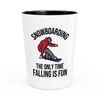 Snowboarding Shot Glass 1.5oz - Snowboarding The only - Ski