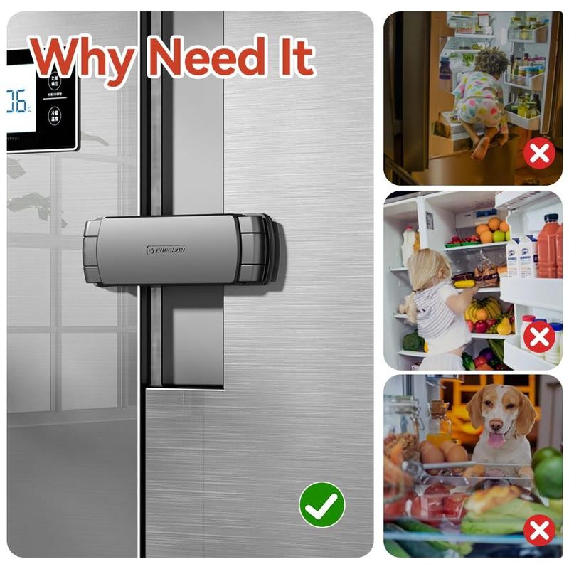 1 Pack Fridge Lock Door Refrigerator/Freezer Lock Apply to Max