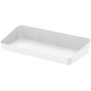 Yamazaki Home Tower Amenity Tray Wide L White, Large