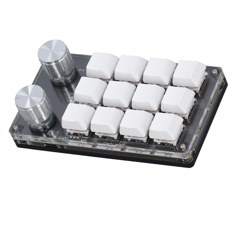 12 Key Knob Keyboard Programmable USB Dustproof Red Switch Mechanical