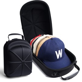 AUKURA Hat case for baseball caps, Hard hat organizer, Hat holder for Traveling & Home Storage, with handle and shoulder strap, smash-proof, dust-proof hat protector