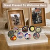 Boloyo Acrylic Challenge Coin Display Stand, Clear 6x4 inch 5