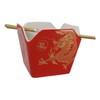 Ebros Gift Asian Takeout To Go Box Shaped Serving Bowl16Oz