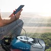 Dry Bag Waterproof with Solar Bluetooth Speaker & Light -