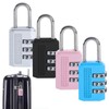 Luggage Locks 4 Pcs Combination Padlocks Suitcase Locks Alloy Body