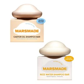 Mars Made-shampoo En Barra Aceite De Ricino + Agua De Arroz