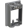 TayMac SE475S Weatherproof Box Extension, 1-Gang, (4) 3/4-Inch Outlets, Gray