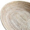 amololo14" Oval White Rattan Fruit Serving Basket,Table Décor Wicker Bread