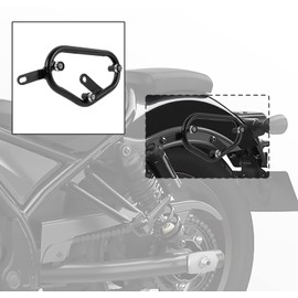 Lorababer Motorcycle Saddlebag Side Mount Support Bar Mount Bracket Compatible with H-onda Rebel CMX1100 CM1100 CMX CM 1100 Touring Storage Bag Frame Bracket Holder (Bracket)