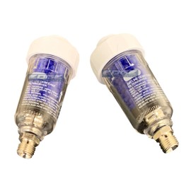 AIR in LINE Desiccant Dryer for Pneumatic Tools, Disposable Type, 1/4" NPT Port Size with Desiccant (2 Pack)