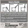 Meteor Essential Olympic Quick-Release Barbell Collars, Aluminium Collar, Barbell Clamp,
