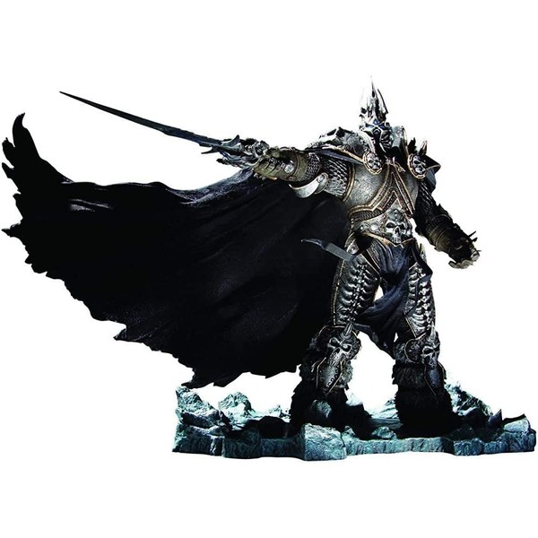 QIroseonly 8.26'' Unlimited World of Warcraft Deluxe Collector Figure: The Lich King: Arthas Menethil (Black)
