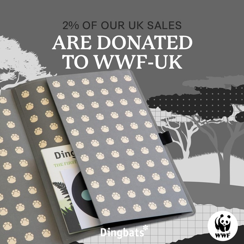 Dingbats* Wildlife Dotted Journal A5 - Vegan Leather Soft Cover,