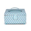 Dritz Small Sewing Basket, Retro Blue