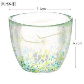 Toyo Sasaki WA312 Iroshizuku Noodle Boar Mouth, Set of 3, Green, Approx. φ3.2 x 2.6 inches (8.1 x 6.7 cm)