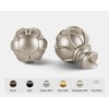KAMANINA 1 Inch Double Curtain Rods for Windows 72 to