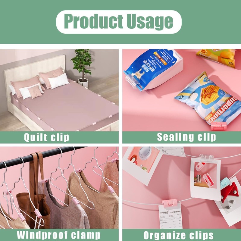 Bed Sheet Clips,10PCS Cylindrical Non-slip Plastic Bed Sheet Grippers, No