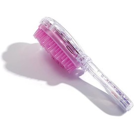 Hair Brush, Detangling Hair Comb Christmas Shell Glitter Comb Hairbrush Massage Scalp No Pain Detangler for Dry & Wet Hair Woman (Purple, 19.5 * 8.5CM)