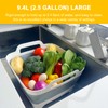 Cuchara plegable de 2.5 galones (9.4 l), cubeta de lavabo
