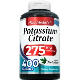 Lab | Potassium Citrate Supplement – 400 Capsules with 275mg Potassium per Serving | High-Quality Potassium Support