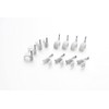 BG Electrical Round Cable Clips, Pack of 50, White, 7