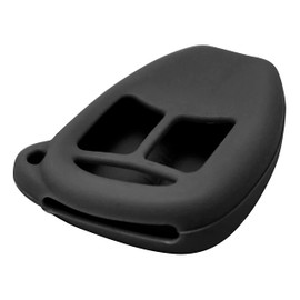 Keyless2Go Replacement for New Silicone Cover Protective Case for Select Dodge 3 Button Remote Head Keys - Black