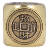 Metal Figertip Rotating Cube Embossed 6 Sided Anti Anxiety Stress