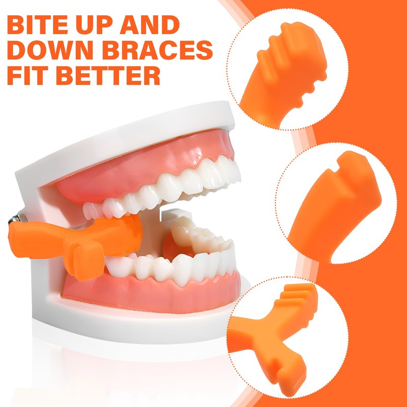 NILLOS Aligner Chewies, 4 PCS Y-Shaped Orthodontics Chewies for Trays