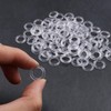 ECSiNG Pack of 100 Roman Blind Curtain Rings Curtain Circle
