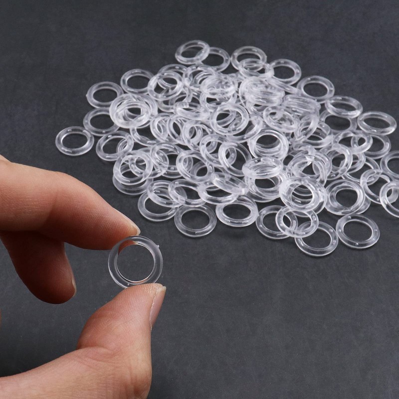 ECSiNG Pack of 100 Roman Blind Curtain Rings Curtain Circle