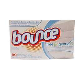 Bounce Fabric Softener Sheets, Free, 80 Sheets