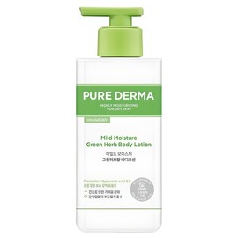 On the Body Pure Derma Mild Moisture Body Lotion Green Herb Fragrance, 400ml, 1 Piece / 온더바디 퓨어더마 마일드 모이스처 바디로션 그린허브향, 400ml, 1개