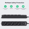 Aigostar 5 Way Power Strip with Switch 250V/3680W 5m Cable