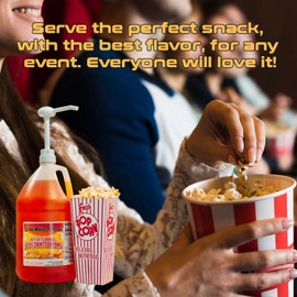 Movie Theatre Style Buttery Flavor Popcorn Topping - Gallons (Case of 4)