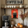 Funny Black Cat Tin Sign Ginger Tea It'S Always Tea